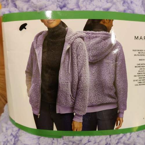 Marc New York Damen Kuschelige Full Zip Jacke, Lila Lavendel, XX-Large 2XL - Bild 4 von 5