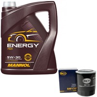 MotoröL Set 5W-30 5 Liter + ÖLfilter FüR Infiniti J30 Nissan Terrano II 2.4I 3.0