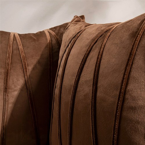 Pack of 2 Velvet Applique Cushion Covers Home Decor Striped Throw Pillow Cases - Picture 63 of 196