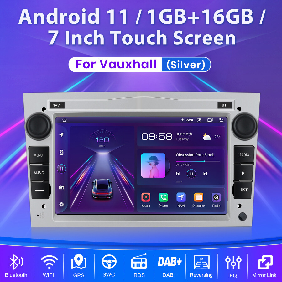 Car Radio For Vauxhall Corsa D Astra Android 12 Auto CarPlay DAB+ GPS