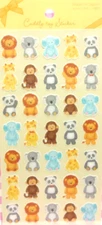 GAIA / Cuddly Toy Masking Sticker Sheet / Made in Japan Koala Panda Lion Giraffe