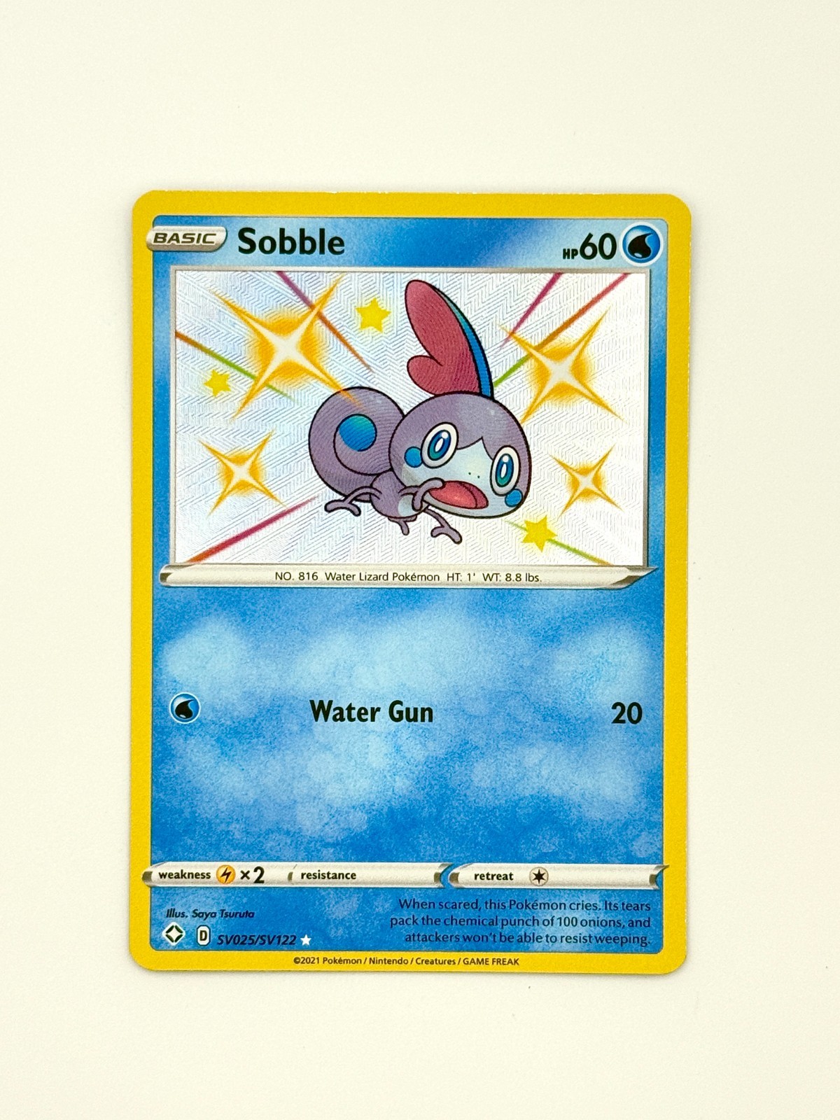 Sobble SV025/SV122 Pokémon TCG Shining Fates Shiny Vault NM