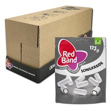 (7,92€/1kg) Red Band Schulkreide weiß Lakritz-Dragee 12 Beutel je 175g