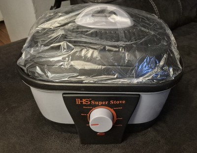 IHS Super Stove Multi-Cooker Roaster NEW IN BOX w/ Manual & Recipe Book