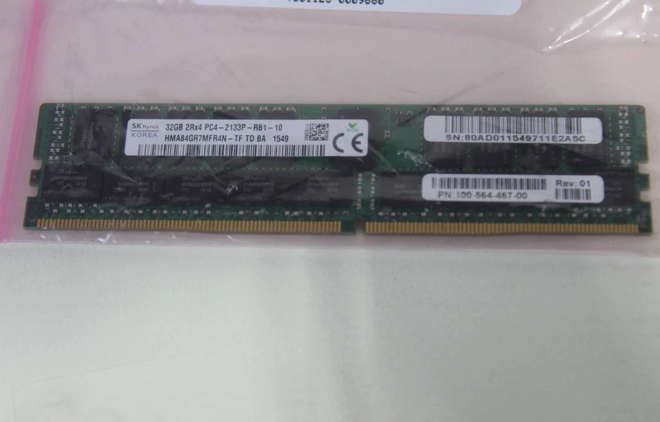 SK HYNIX 32GB PC4-17000 DDR4 RDIMM MEMORY MODULES | HMA84GR7MFR4N-TF | LOT OF 2 - Image 3 of 3