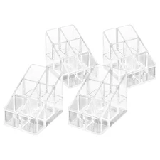  4 Pcs Cosmetics Storage Box Makeup Lipstick Organizer Gloss Tube