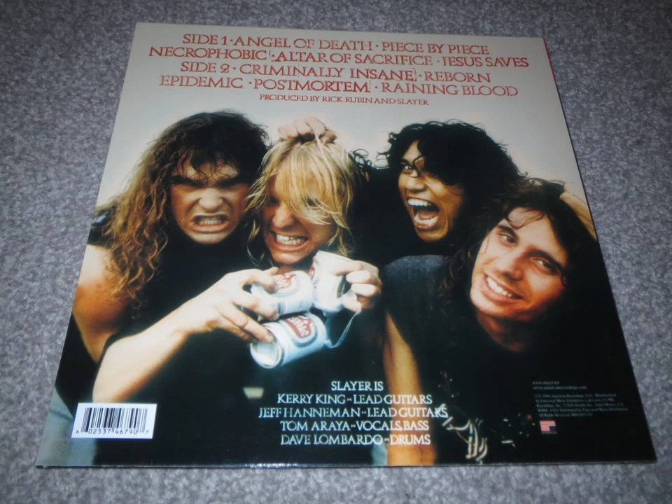 SLAYER -REIGN IN BLOOD- AWESOME RARE LTD EDITION PRESS LP VINYL EXODUS VENOM NEW - Image 2 of 4