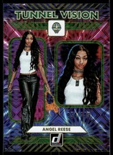 2025 Donruss WNBA #9 Angel Reese Tunnel Vision Green Fireworks #/399