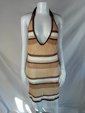 NA-KD women's knit dress halter neck croched knitted mini dress