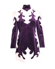 Zimmermann Ladybeetle Mystic Embroidered Mini Dress In Purple Cotton Wome L