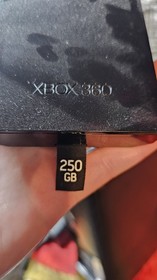 Xbox 360 Slim Matte Black Console 1439 250GB Cable Tested Works