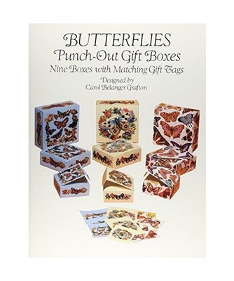 Butterflies Punch-Out Gift Boxes: Nine Boxes with Matching Gift Tags, Carol Bela