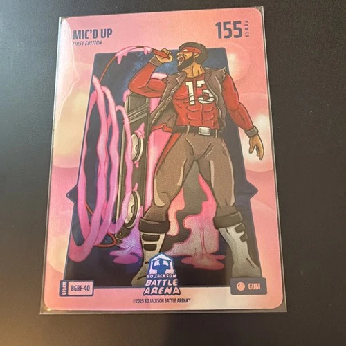 Bo Jackson Battle Arena Alpha Update BGBF-40 Bubblegum Gum Mic'd Up Mike Evans