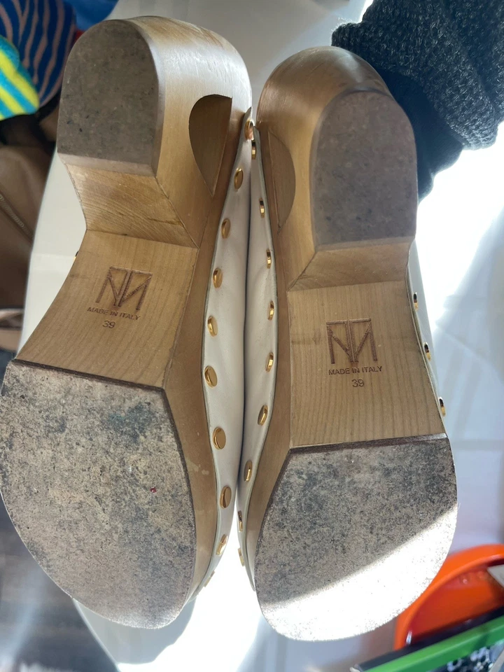 Chloe Tamara Mellon Mules Clogs Beige US8/EU38 - Image 3 of 4