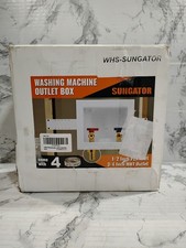 SUNGATOR Laundry Washer Valve Box, Washing Machine Outlet Box, 1/2 Inch Push-Fit