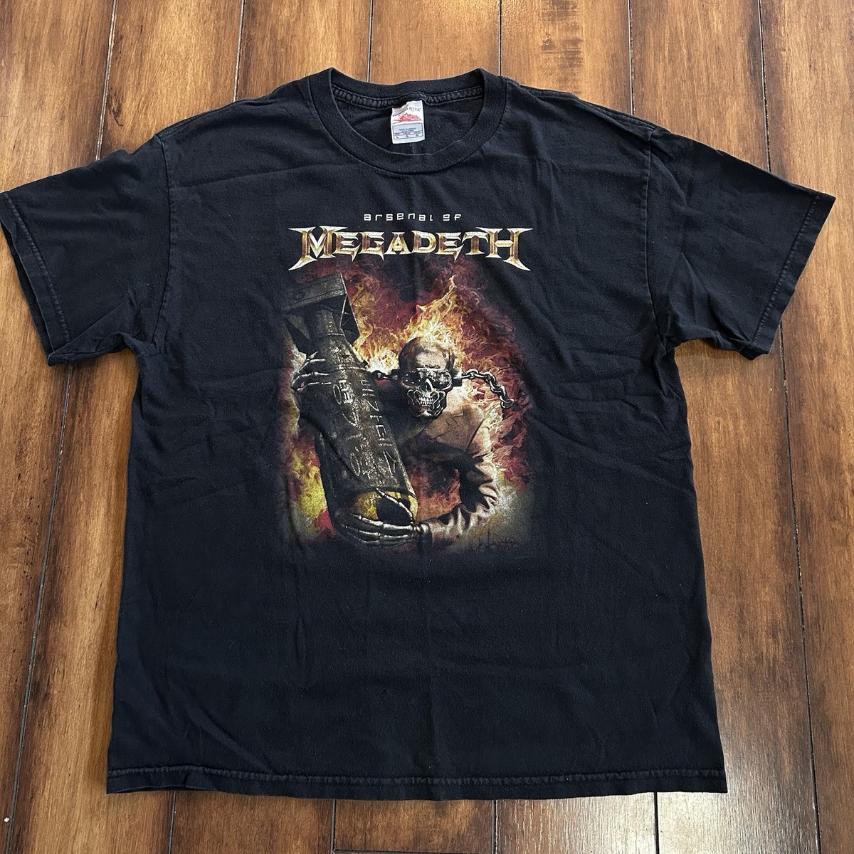 Vintage Megadeth Arsenal of Megadeth T-Shirt Large Black Tennessee