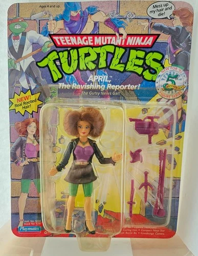 Teenage Mutant Ninja Turtles April O'Neil 1992 TMNT Playmates Vintage