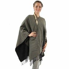 Antonio Wohlfühl-Poncho Damen Winter  Taupe