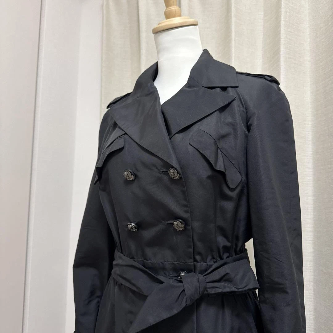 CHANEL trench cappotto nero 36