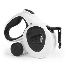 4 in 1 Retractable Dog Leash 16.4 ft Long Leashes with LED Light Poop Bag H...