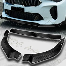 For 2018-2023 Kia Stinger GT-Line Carbon Fiber Front Bumper Lip Splitter Spoiler