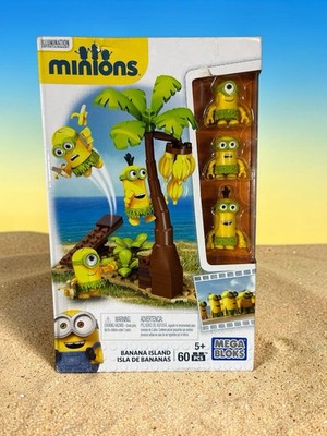 Mega Bloks - Mini Minions - Banana Island Building Set - 2015 See Photos