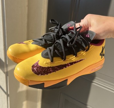 Nike KD 6 Low 599477-801 PBJ Peanut Butter Jelly 2013 Sneakers 6Y Kevin Durant