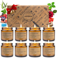 Candle Gift Set for Women   8 Pack Scented Candles for Home,Long Lasting Soy Wax
