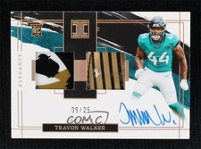 2022 Impeccable Elegance Rookie Helmet & Glove 9/25 Travon Walker #122 Auto v9t