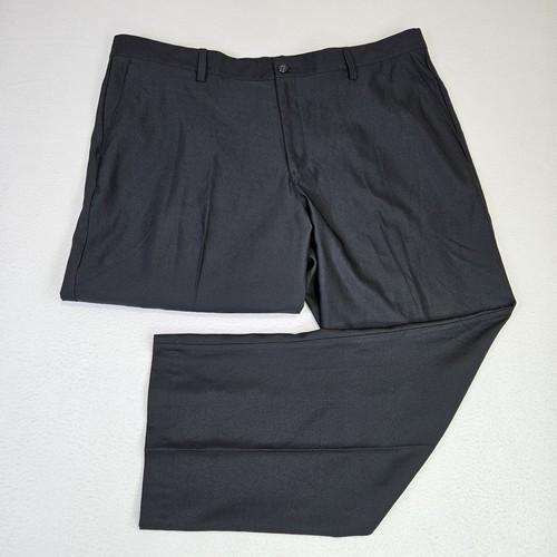 Adidas Tech Golf Pant Mens 42 Black ClimaLite Stretch Performance 3 Stripe 42x30