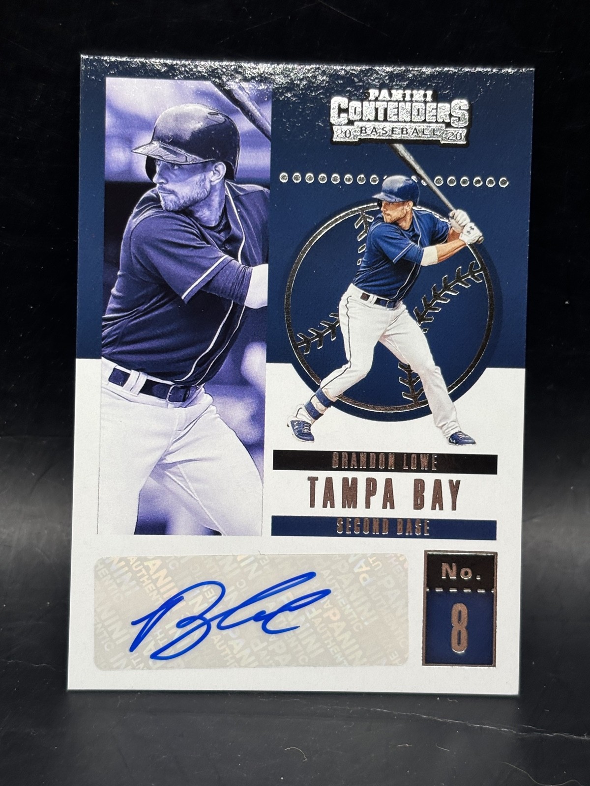 Brandon Lowe #CA-BL 2020 Panini Contenders Baseball Autographs