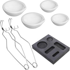 7Pcs Graphite Metal Melting Casting Kit,5-In-1 Graphite Ingot Mold 4 Quartz