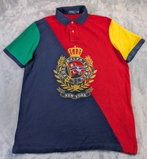 Polo Ralph Lauren Nautical Crest Polo Shirt Sailing Yacht Colorblock Men's M