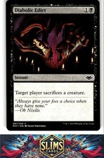 Magic the Gathering MTG Modern Horizons Diabolic Edict #87 Buy 2 Get 1