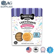 Gourmet Birthday Confetti Dog Treats - 13 oz Vanilla Cookies with Fun Sprinkles