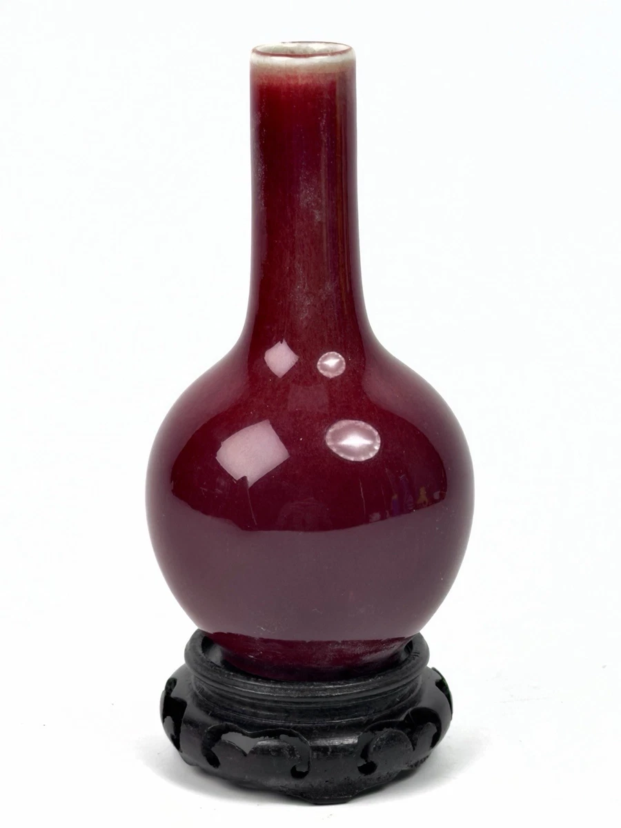 木制红色中国古董花瓶| eBay