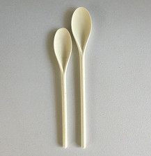 Vintage Cooking Spoon Set. Made in USA. 2 Spoons. Durable
