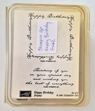 Stampin' Up Happy Birthday Frame