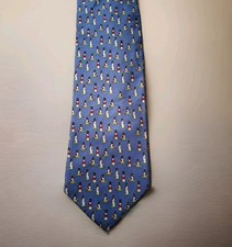 Alynn Neckwear Necktie Tie Made In USA Lighthouse Pattern 100% Silk