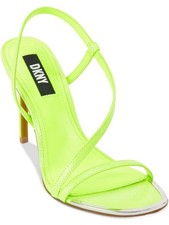 DKNY Womens Green Danielle Round Toe Stiletto Slip On Slingback Sandal 9.5 M