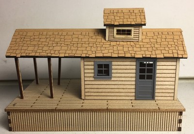 Motrak Models 13301 N Adamsville Depot Laser-Cut Wood Kit