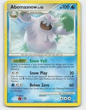 2008 Pokemon, Stormfront, #12/100 Abomasnow, Rare (b)
