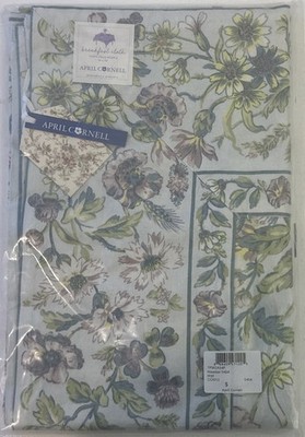 April Cornell Tablecloth 54 x54  Meadow Breakfast Cloth Seats Four Spring Summer