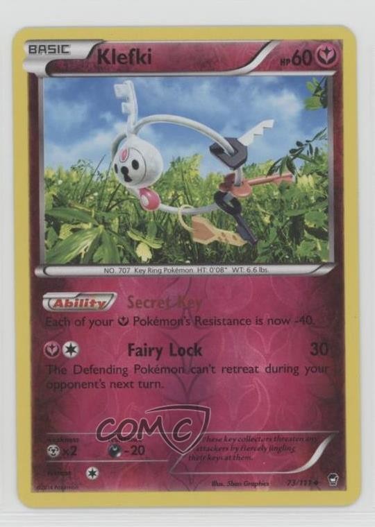 Klefki Reverse Foil Pokemon XY Furious Fists #73