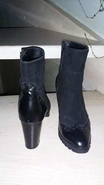 Women Cristian Daniel Ankle Boots Black Suede 39 #4396