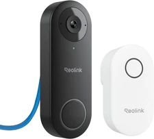 REOLINK Video Doorbell Poe Camera – 2K IP Security Camera Outdoor with Chime V2,