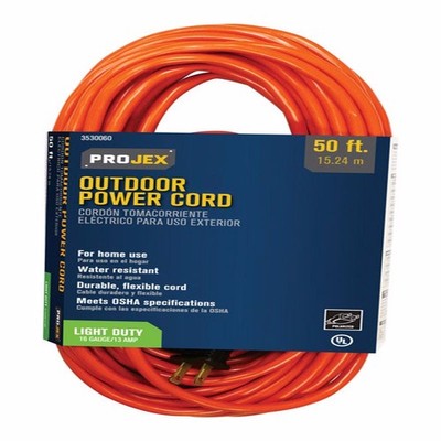 PROJEX  EXT CORD 50'ORG