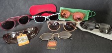Lot Of 7 Sporty Sunglasses, Men's  Women's. Lot Includes 1 Hard Case C1-D3 