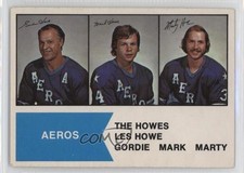 1974-75 O-Pee-Chee WHA Gordie Howe Mark Howe Marty Howe #1 HOF 0a4