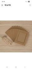 Paper Photo Frame Set DIY Creative Retro Picture Mats for Home Wall Decor 10PCS